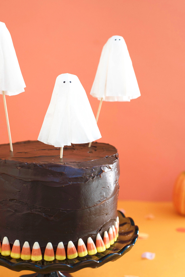 Ghost Cake Toppers DIY | Oh Happy Day!