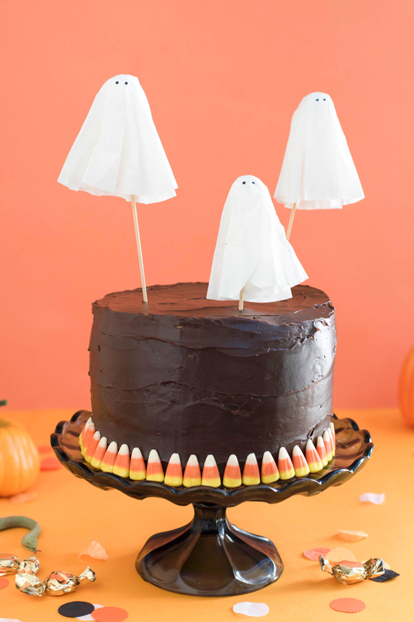 Ghost Cake Toppers DIY | Oh Happy Day!