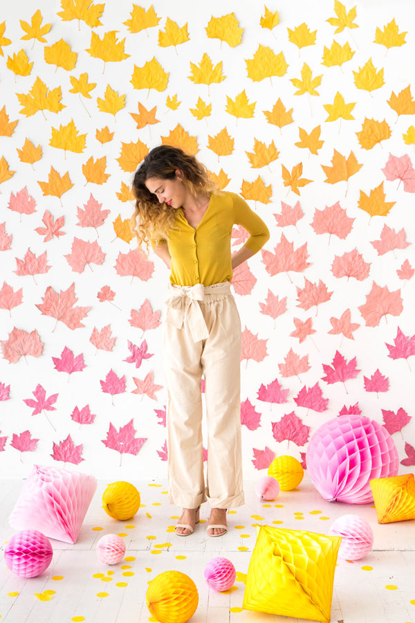 Ombre Leaf Backdrop | Oh Happy Day!