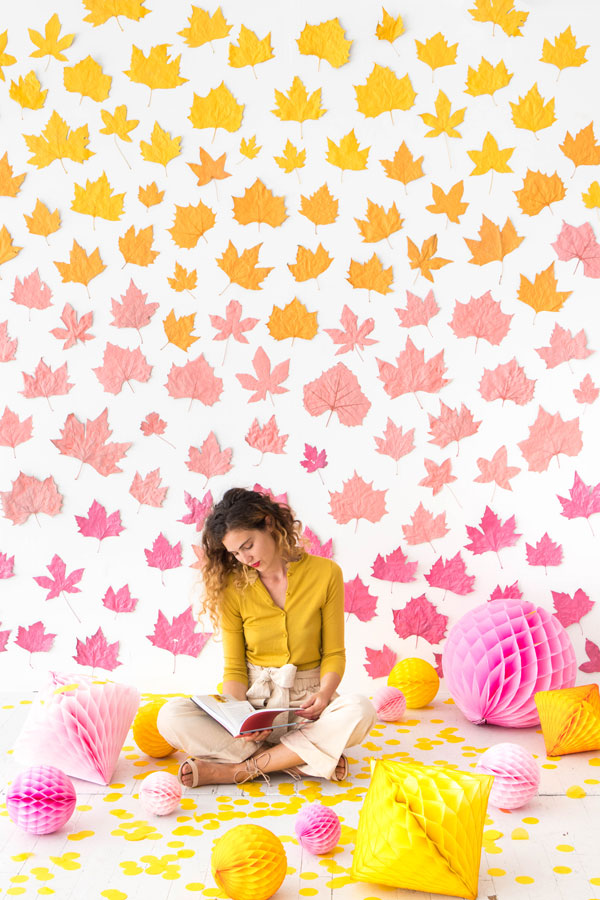 Ombre Leaf Backdrop | Oh Happy Day!