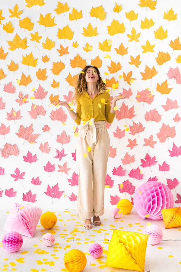 Ombre Leaf Backdrop | Oh Happy Day!