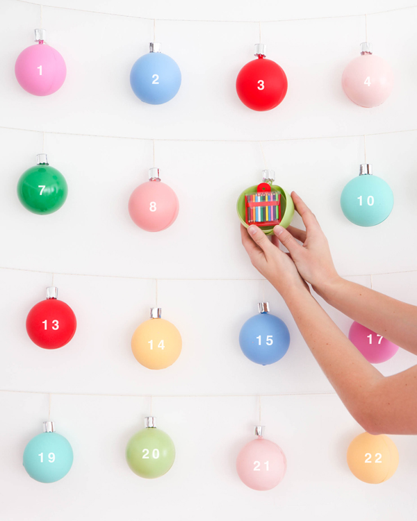 Christmas Ornament Advent Calendar | Oh Happy Day!