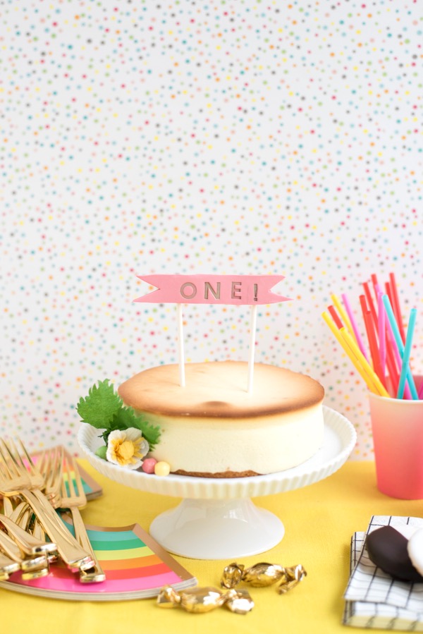 Mini Stamped Cake Toppers DIY | Oh Happy Day!