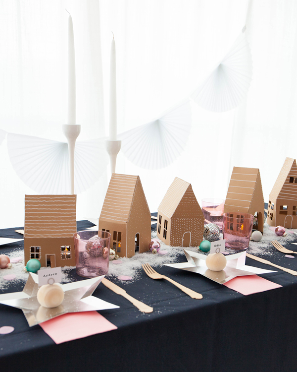 Gingerbread Village Centerpiece | Oh Happy Day!