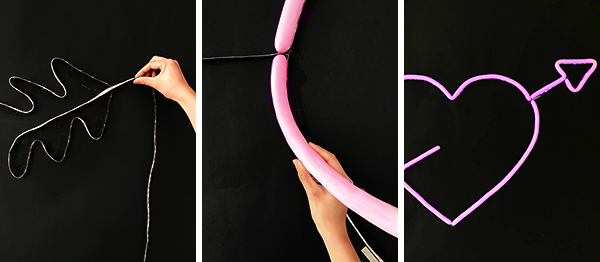 Neon Heart Balloon Wall | Oh Happy Day!