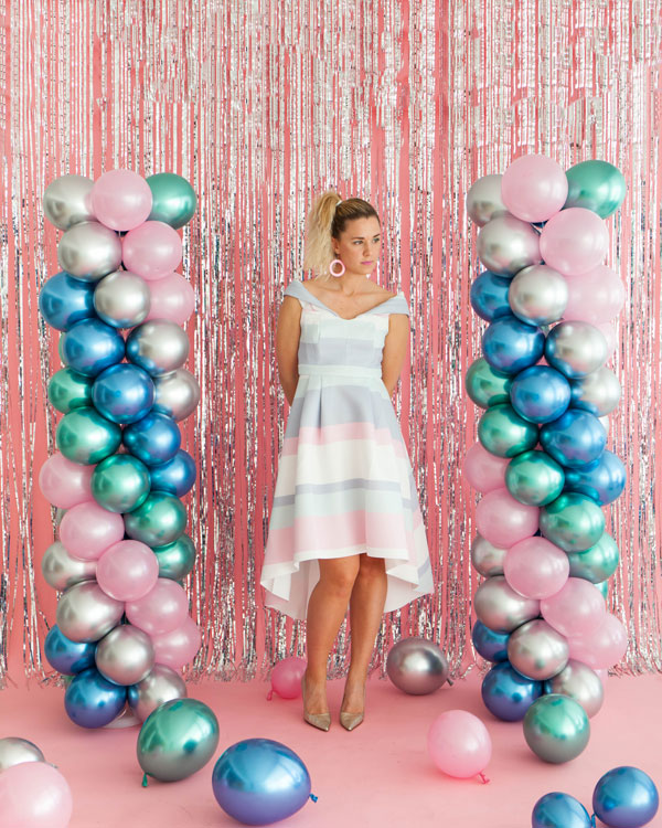 80's Prom Balloon Pillars | Oh Happy Day!