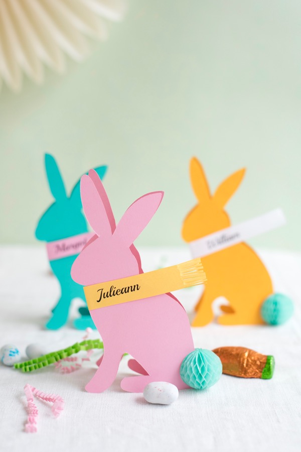 Easter Bunny Place Cards DIY | Oh Happy Day!