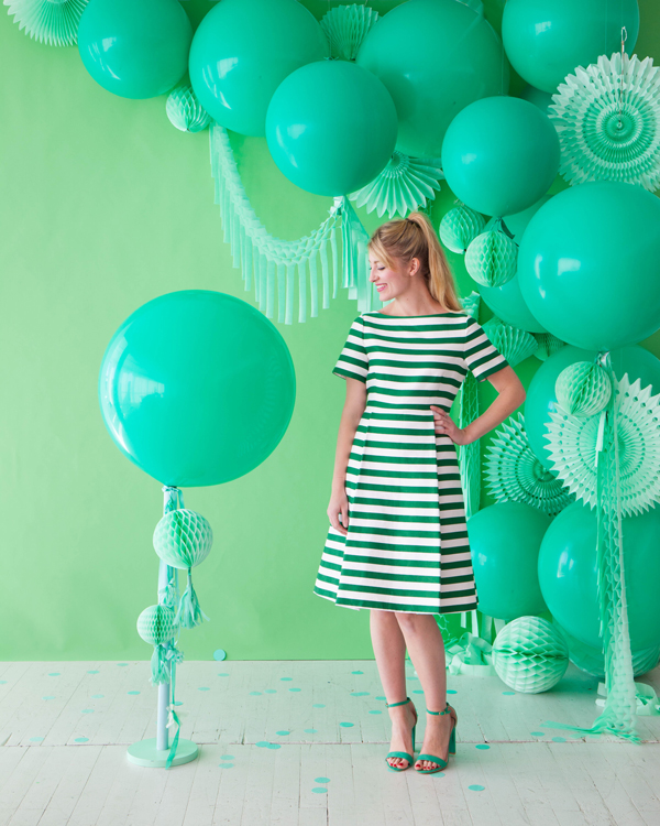 Monochromatic Green Party | Oh Happy Day!