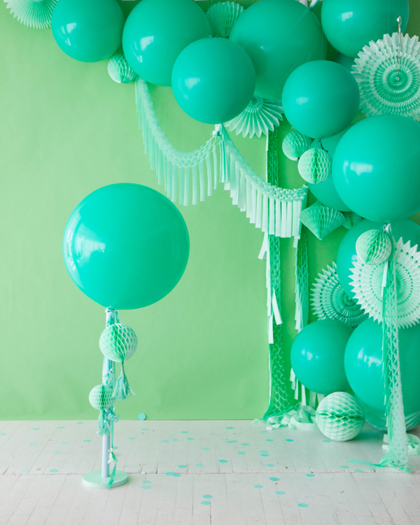 Monochromatic Green Party | Oh Happy Day!