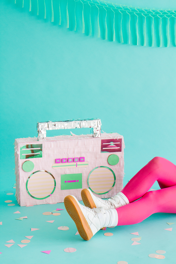 DIY 80's Style Boombox Pinata | Oh Happy Day!