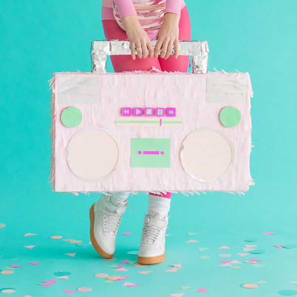 DIY 80's Style Boombox Pinata | Oh Happy Day!