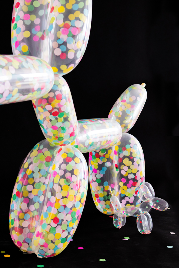 DIY Giant Confetti Balloon Dog