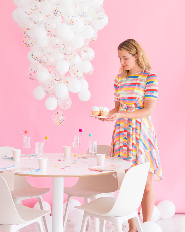 Diy Confetti Balloon Chandelier