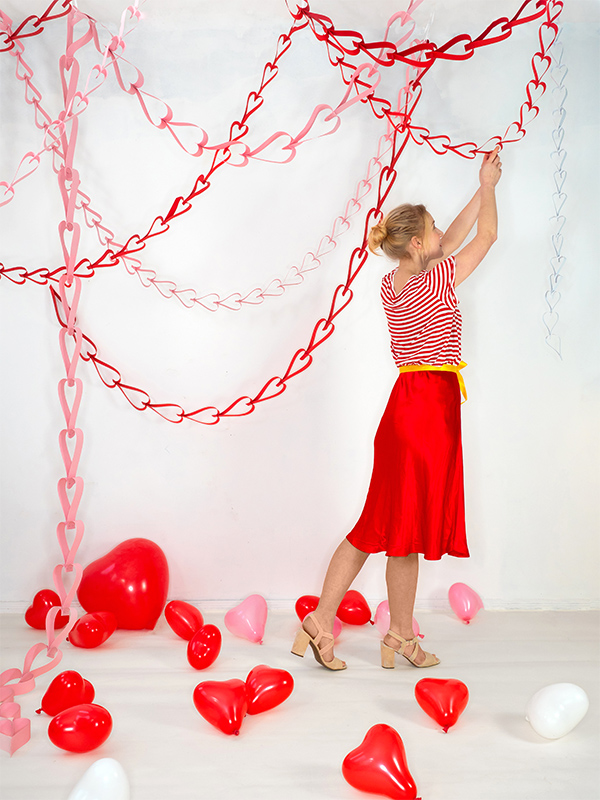 Heart garland store